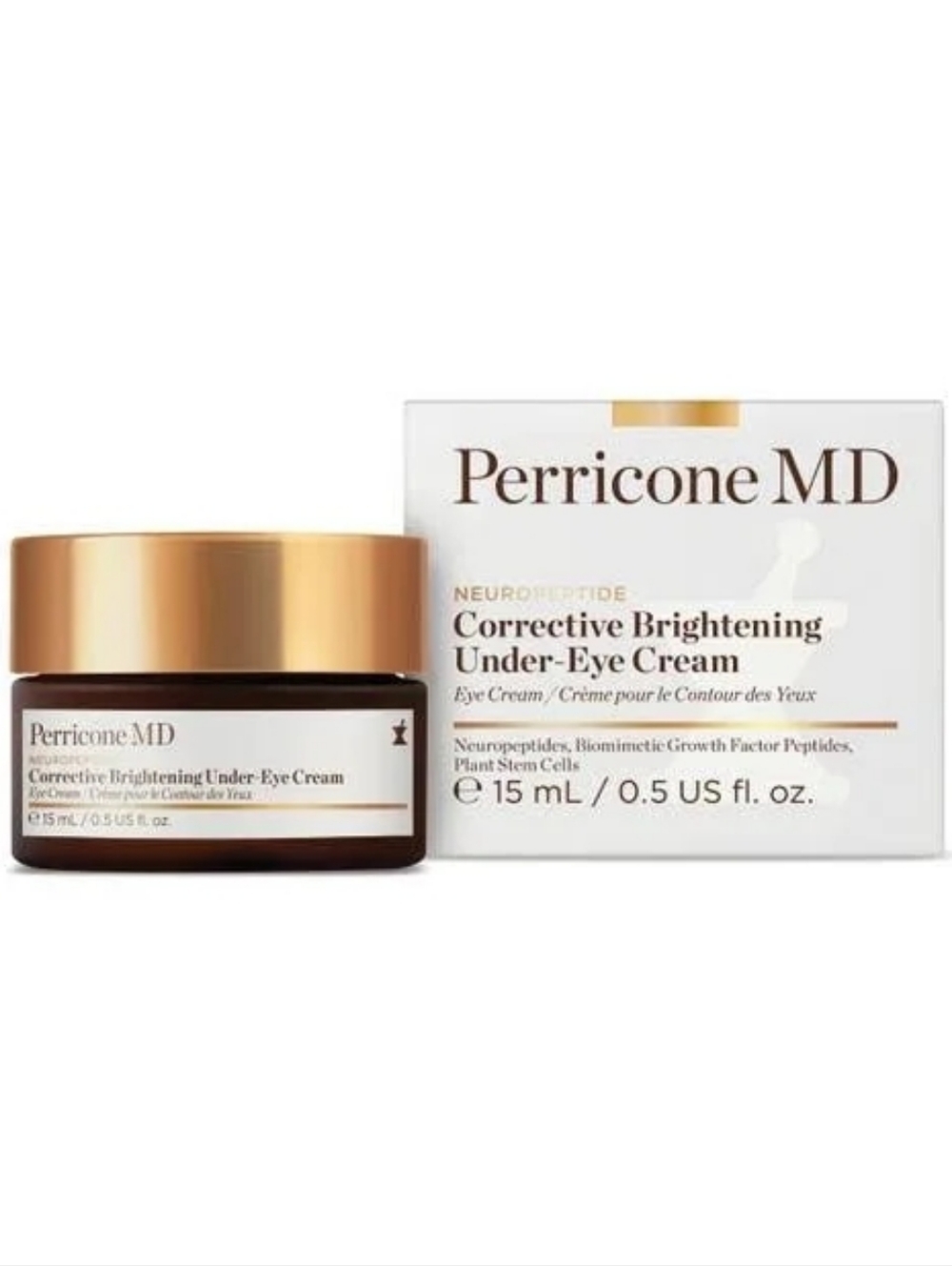 Perricone MD Under-Eye Cream Jar in Gold and White